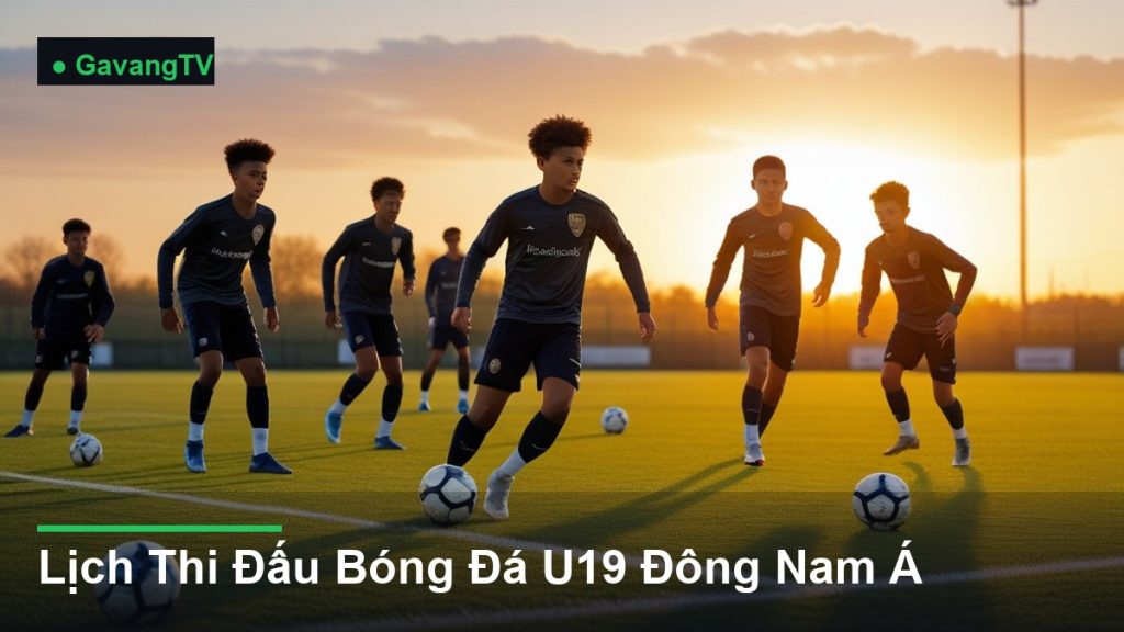 cầu thủ trẻ tranh bóng trên sân - Lịch Thi Đấu Bóng Đá U19 Đông Nam Á